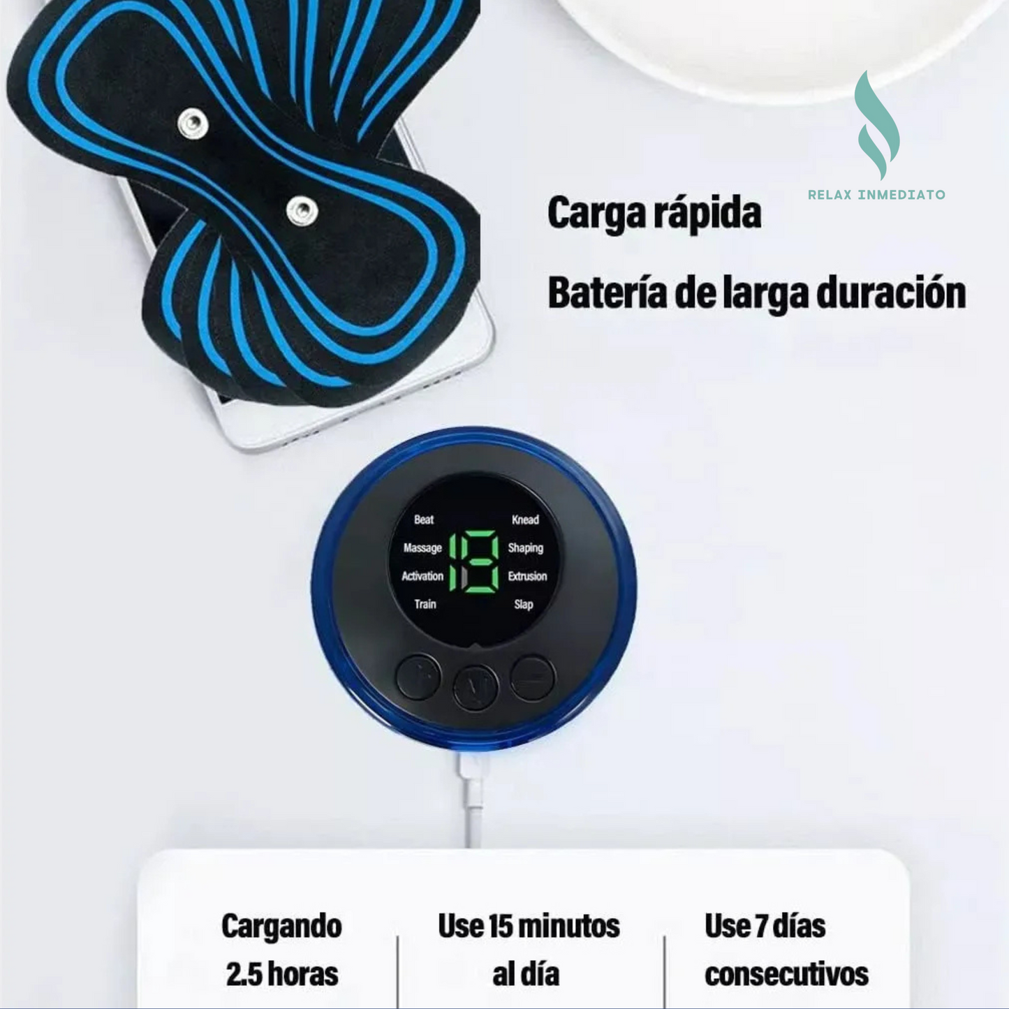 Masajeador muscular Electro estimulación.