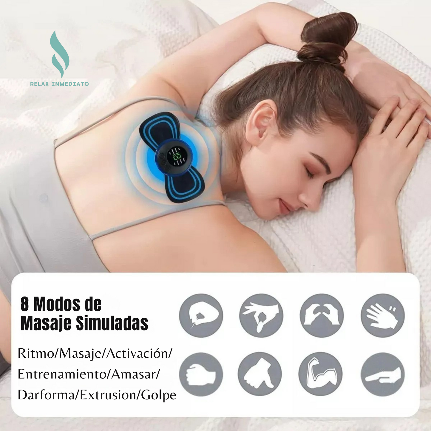 Masajeador muscular Electro estimulación.
